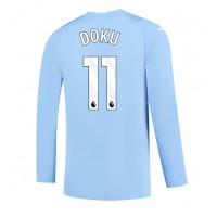 Maglie da calcio Manchester City Jeremy Doku #11 Prima Maglia 2023-24 Manica Lunga